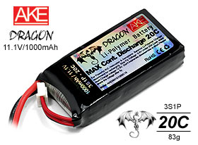 A.K.E DRAGON 11.1V/1000mAh/20C﮵