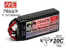 A.K.E DRAGON 11.1V/1300mAh/20C﮵